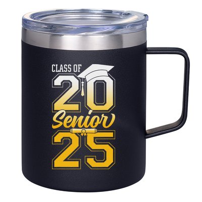 Class Of 2025 Senior Grad College Graduation Gift Women 12oz Stainless Steel Coffee Mug