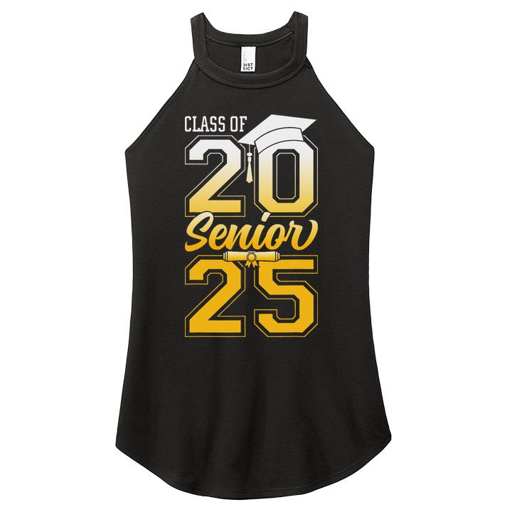 Class Of 2025 Senior Grad College Graduation Gift Women Women's Perfect Tri Rocker Tank