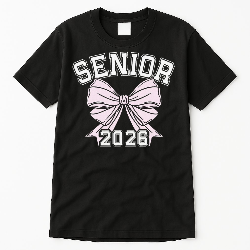 Class Of 2026 Senior Coquette Bow Aesthetic Tall T-Shirt