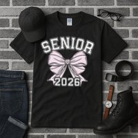 Class Of 2026 Senior Coquette Bow Aesthetic Tall T-Shirt