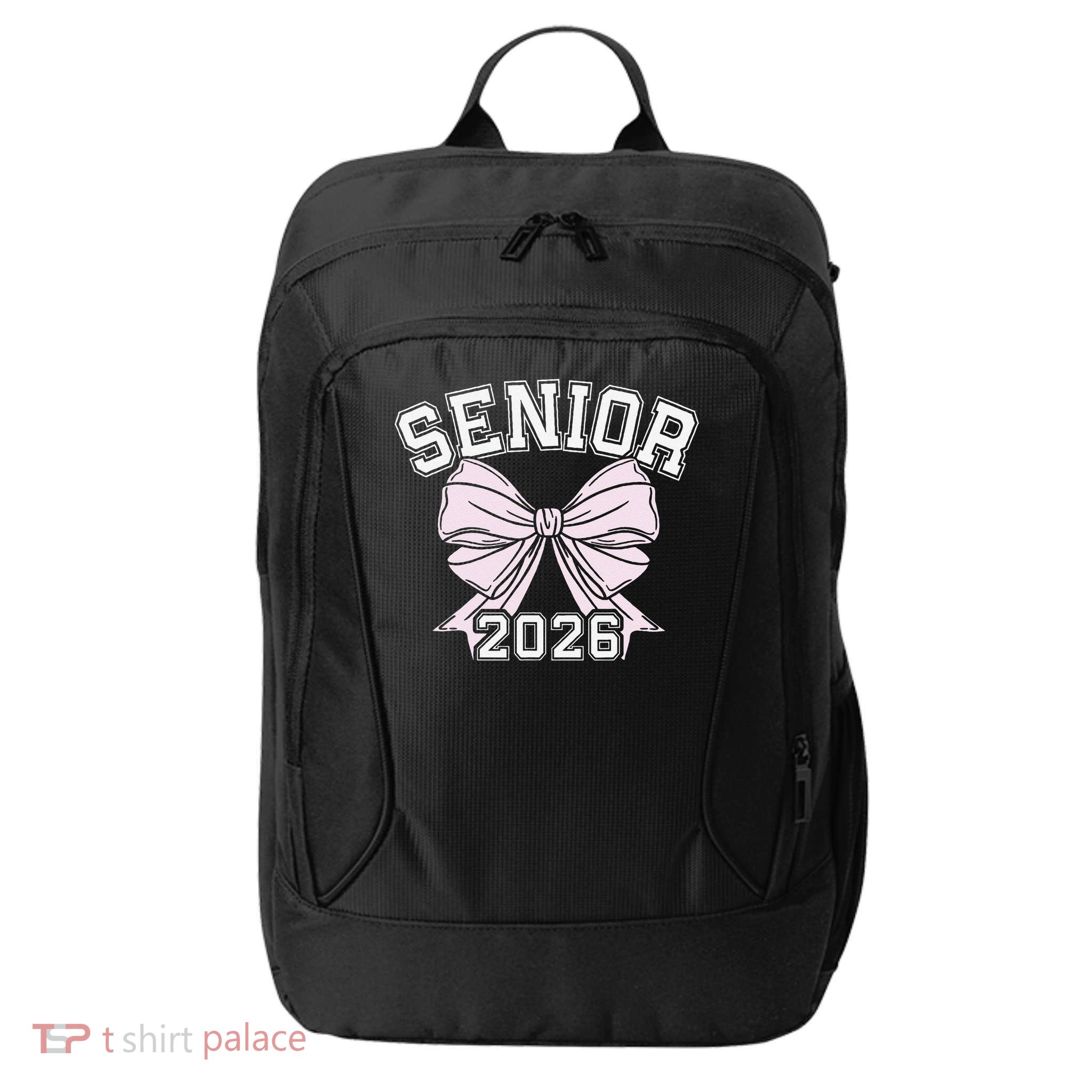 Class Of 2026 Senior Coquette Bow Aesthetic City Backpack
