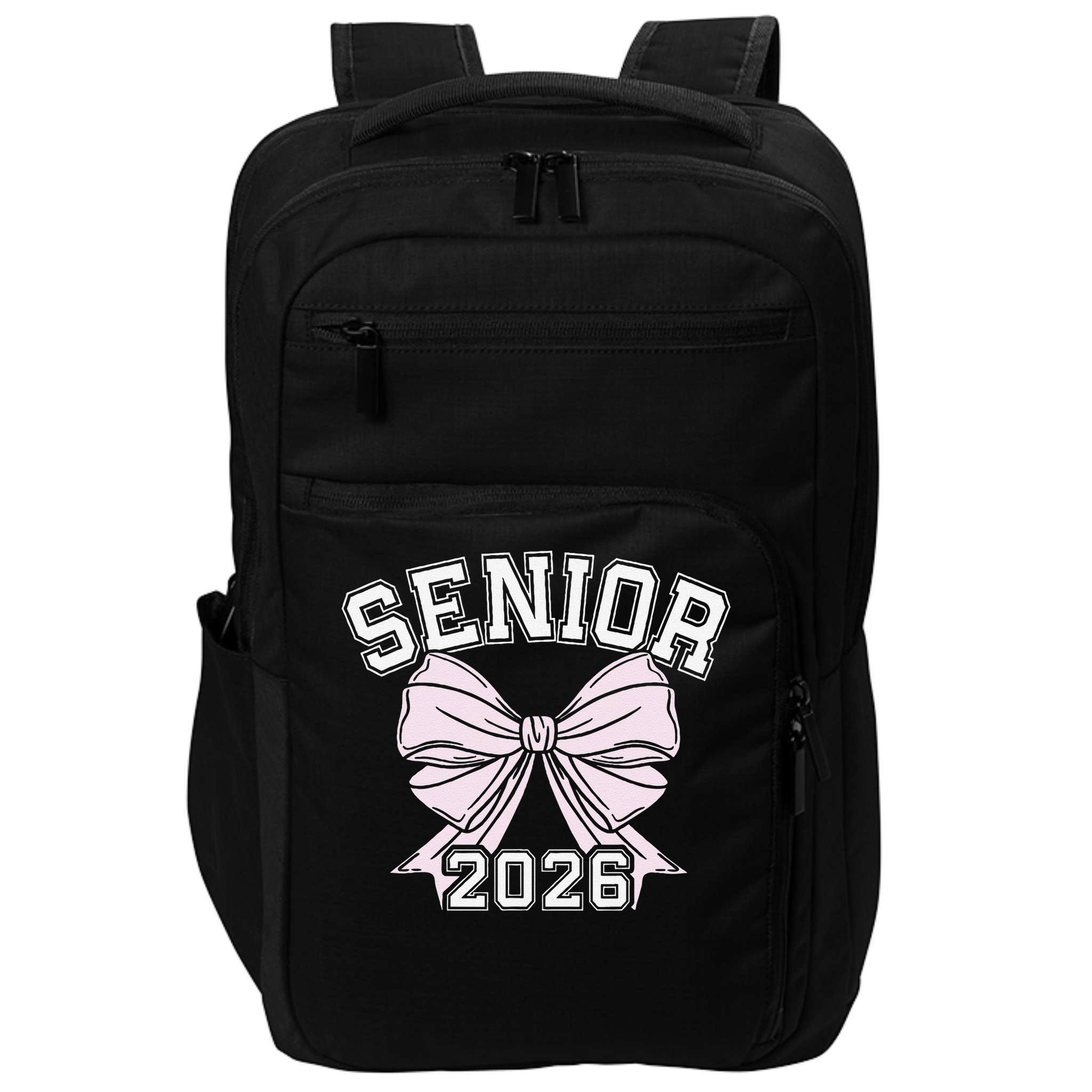 Class Of 2026 Senior Coquette Bow Aesthetic Impact Tech Backpack