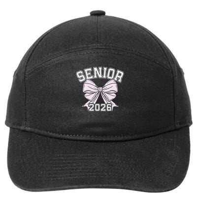 Class Of 2026 Senior Coquette Bow Aesthetic 7-Panel Snapback Hat
