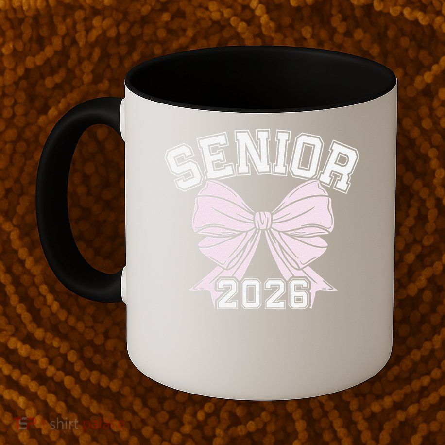Class Of 2026 Senior Coquette Bow Aesthetic Mug