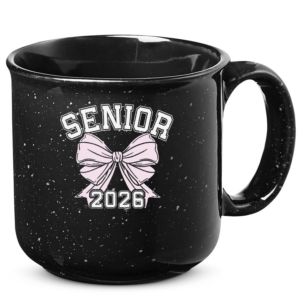 Class Of 2026 Senior Coquette Bow Aesthetic 15oz Campfire Ceramic Mug