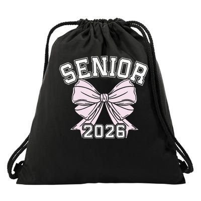 Class Of 2026 Senior Coquette Bow Aesthetic Drawstring Bag