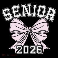 Class Of 2026 Senior Coquette Bow Aesthetic Drawstring Bag