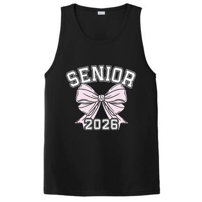 Class Of 2026 Senior Coquette Bow Aesthetic PosiCharge Competitor Tank