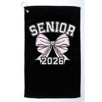 Class Of 2026 Senior Coquette Bow Aesthetic Golf Towel