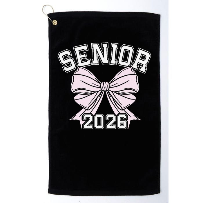Class Of 2026 Senior Coquette Bow Aesthetic Golf Towel