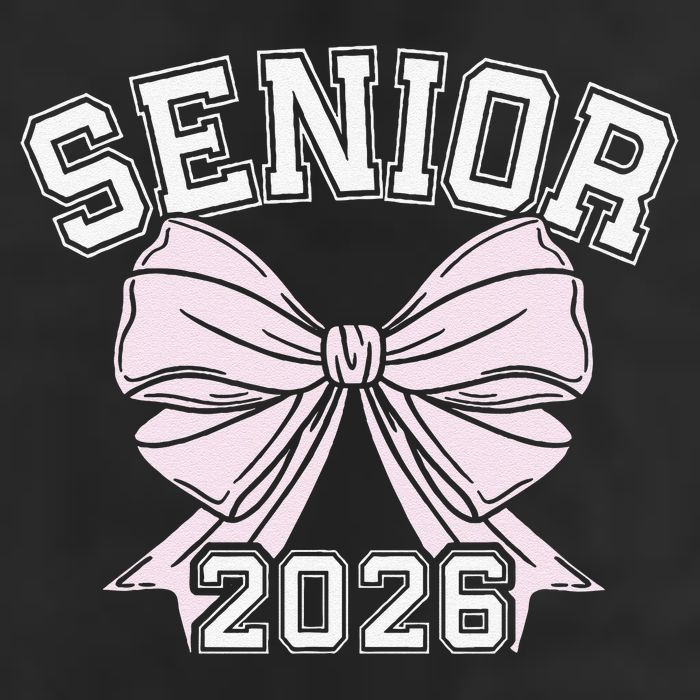 Class Of 2026 Senior Coquette Bow Aesthetic Golf Towel