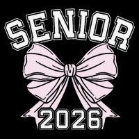 Class Of 2026 Senior Coquette Bow Aesthetic Wool Snapback Cap