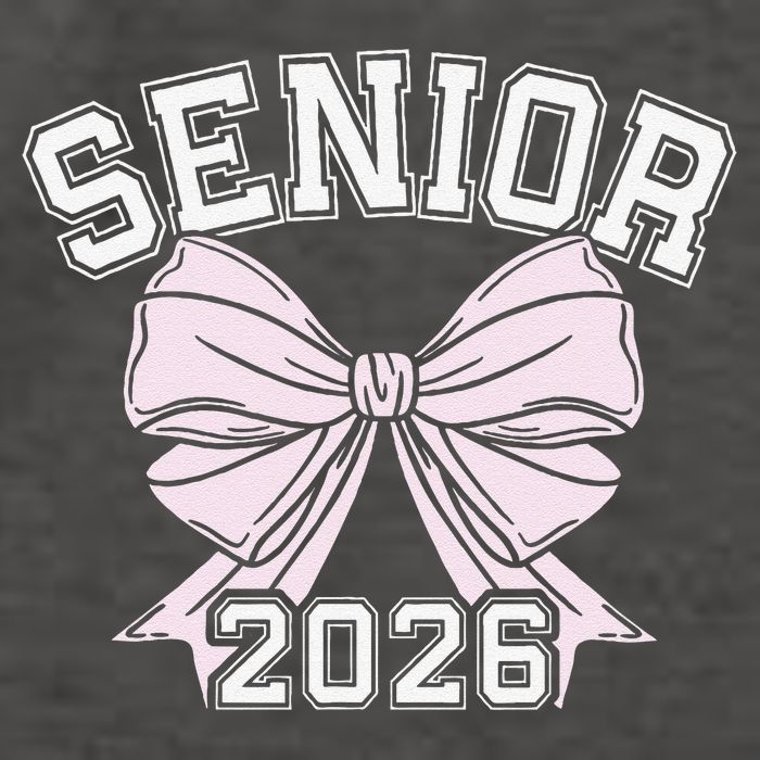 Class Of 2026 Senior Coquette Bow Aesthetic Vector Backpack