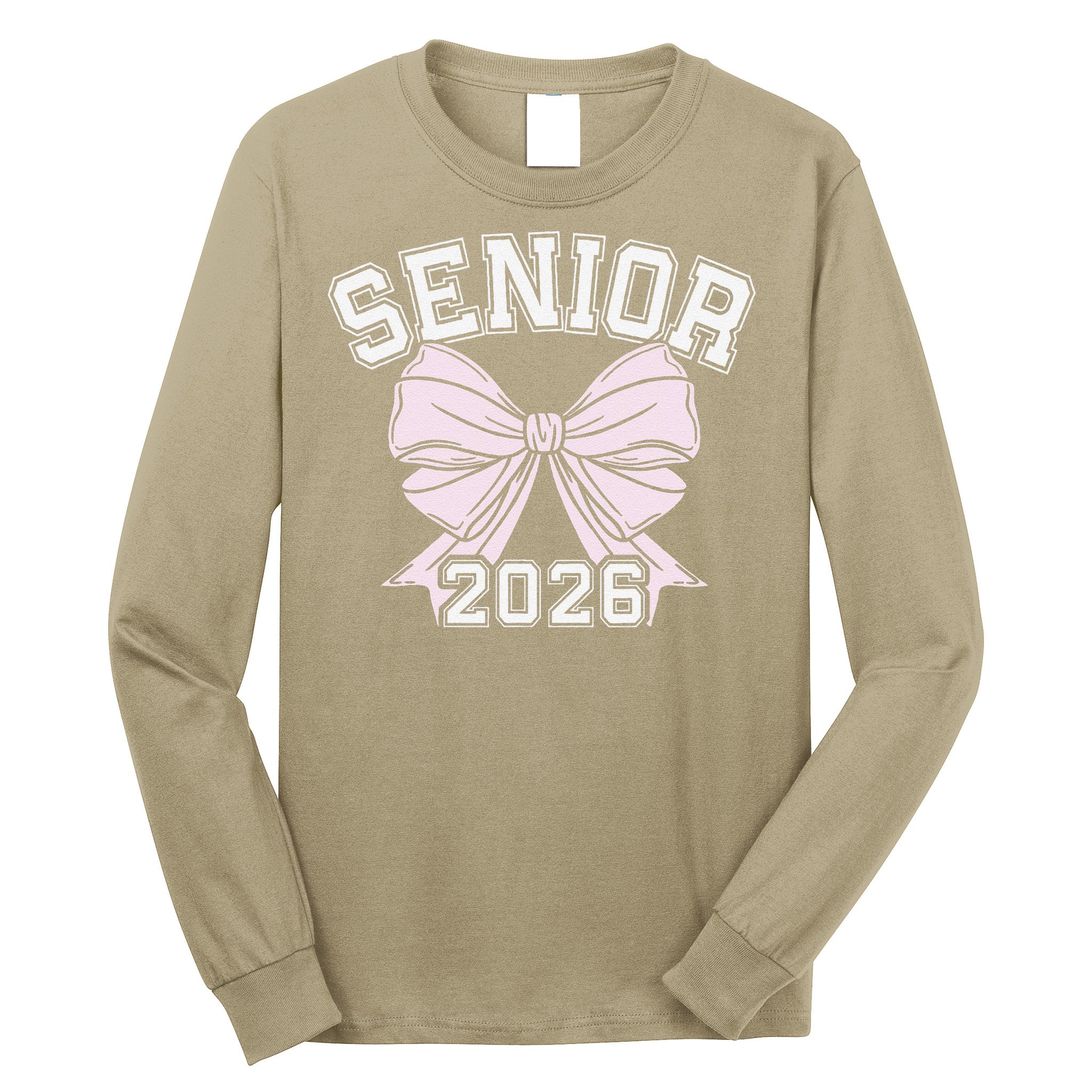 Class Of 2026 Senior Coquette Bow Aesthetic Long Sleeve Shirt