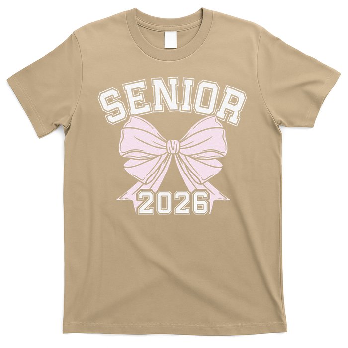 Class Of 2026 Senior Coquette Bow Aesthetic T-Shirt