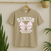 Class Of 2026 Senior Coquette Bow Aesthetic T-Shirt