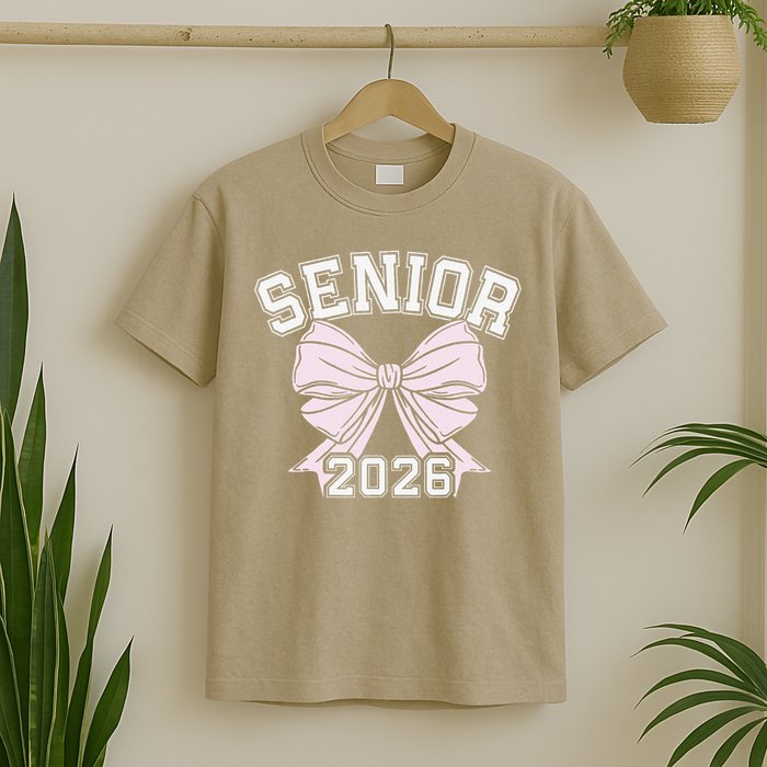 Class Of 2026 Senior Coquette Bow Aesthetic T-Shirt