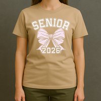 Class Of 2026 Senior Coquette Bow Aesthetic T-Shirt