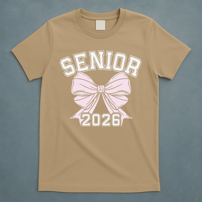 Class Of 2026 Senior Coquette Bow Aesthetic T-Shirt