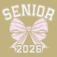 Class Of 2026 Senior Coquette Bow Aesthetic Sustainable Beanie