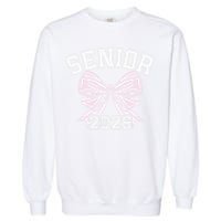 Class Of 2026 Senior Coquette Bow Aesthetic Garment-Dyed Sweatshirt