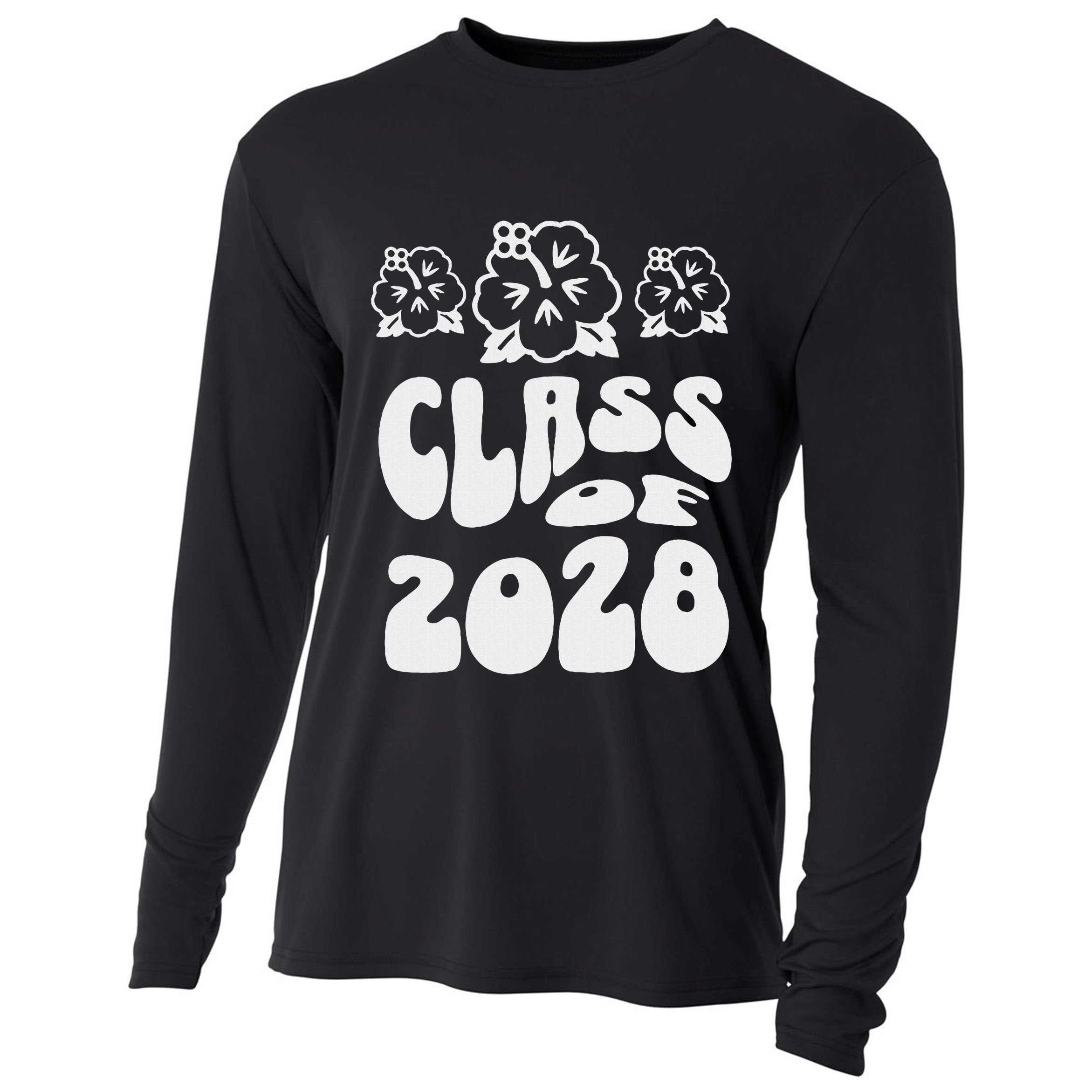 Class Of 2028 Kindergarten Cooling Performance Long Sleeve Crew