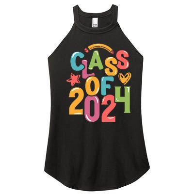 Class Of 2024 Celebration Graphic Women’s Perfect Tri Rocker Tank