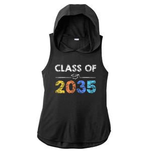 Class Of 2035 Future Graduate Ladies PosiCharge Tri-Blend Wicking Draft Hoodie Tank