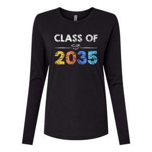 Class Of 2035 Future Graduate Womens Cotton Relaxed Long Sleeve T-Shirt