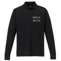 Class Of 2035 Future Graduate Performance Long Sleeve Polo