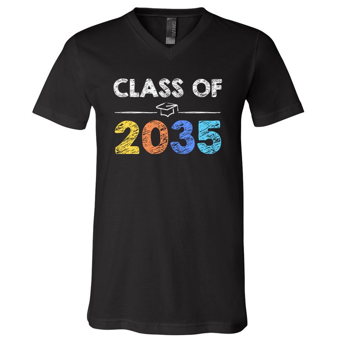 Class Of 2035 Future Graduate V-Neck T-Shirt