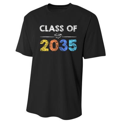 Class Of 2035 Future Graduate Performance Sprint T-Shirt