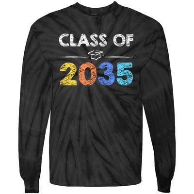 Class Of 2035 Future Graduate Tie-Dye Long Sleeve Shirt