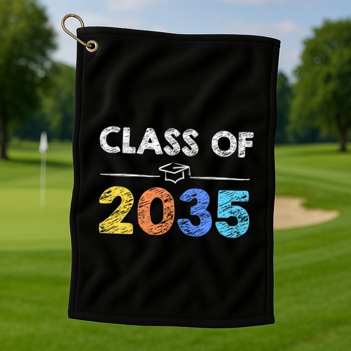 Class Of 2035 Future Graduate Golf Towel