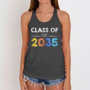 Class Of 2035 Future Graduate Women's Knotted Racerback Tank