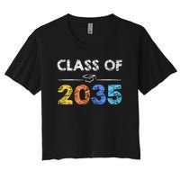 Class Of 2035 Future Graduate Women's Crop Top Tee