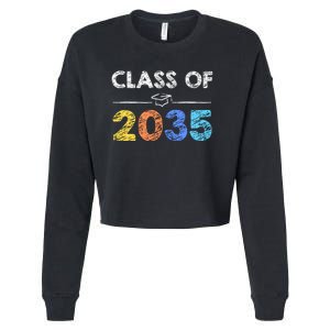 Class Of 2035 Future Graduate Cropped Pullover Crew