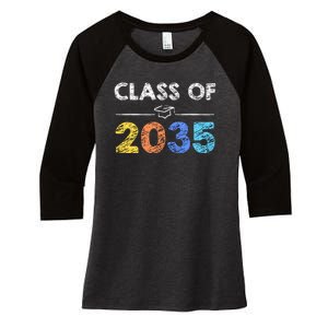 Class Of 2035 Future Graduate Women's Tri-Blend 3/4-Sleeve Raglan Shirt