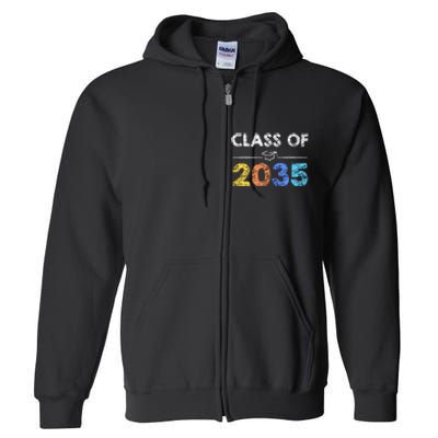 Class Of 2035 Future Graduate Full Zip Hoodie