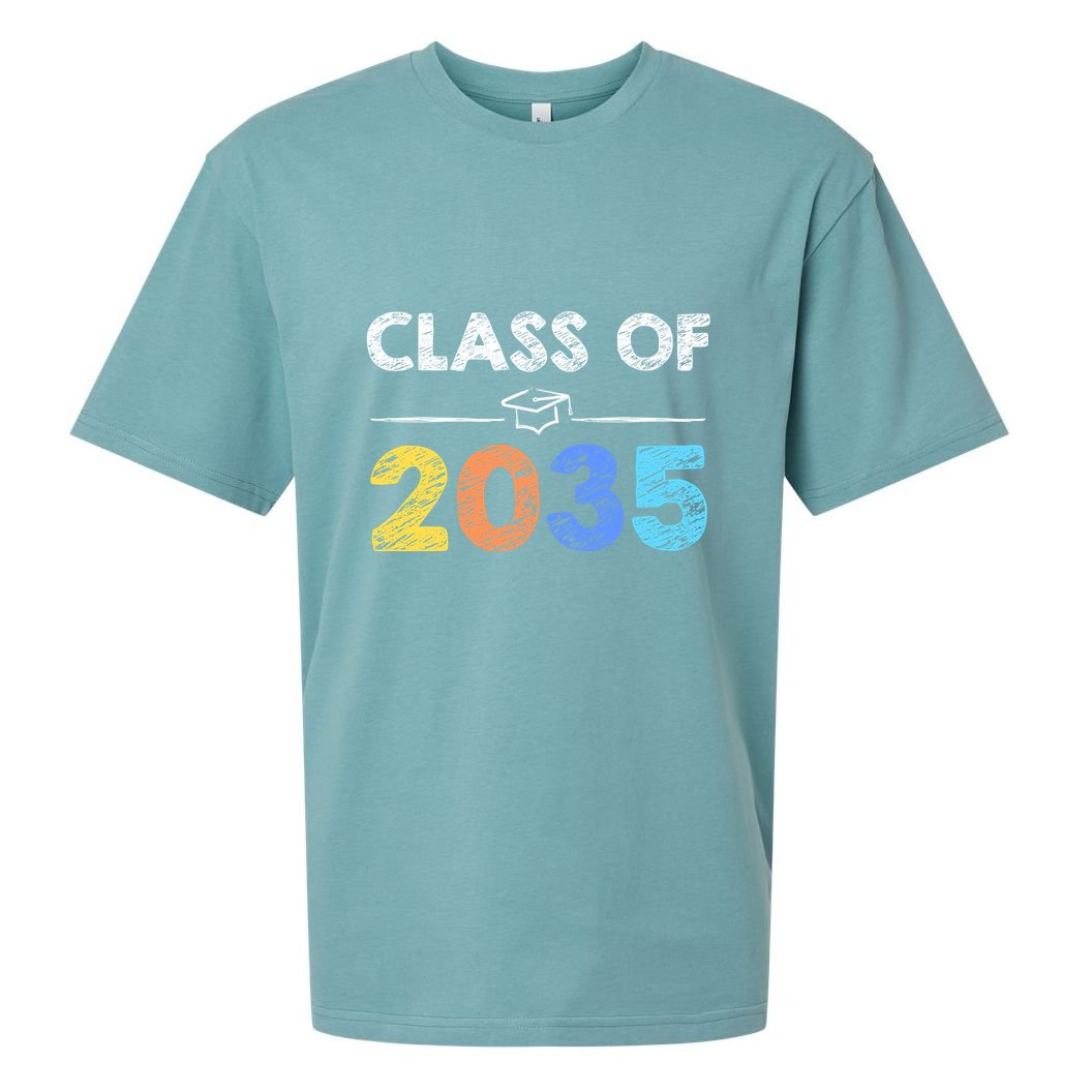 Class Of 2035 Future Graduate Sueded Cloud Jersey T-Shirt
