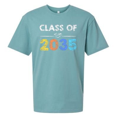 Class Of 2035 Future Graduate Sueded Cloud Jersey T-Shirt