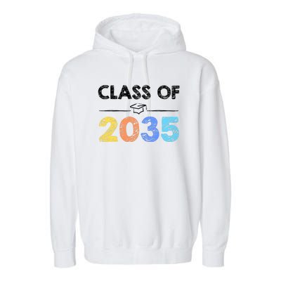 Class Of 2035 Future Graduate Garment-Dyed Fleece Hoodie