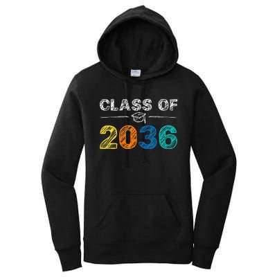 Class of 2036 Grow With Me First Day of School Graduation Women's Pullover Hoodie