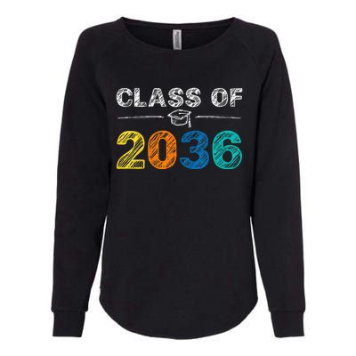 Class of 2036 Grow With Me First Day of School Graduation Womens California Wash Sweatshirt