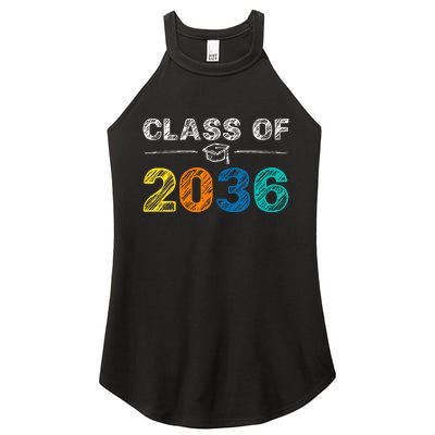 Class of 2036 Grow With Me First Day of School Graduation Women's Perfect Tri Rocker Tank