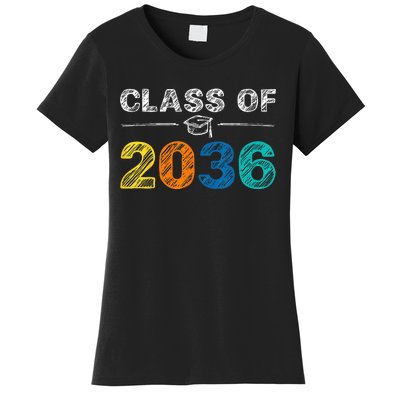 Class of 2036 Grow With Me First Day of School Graduation Women's T-Shirt