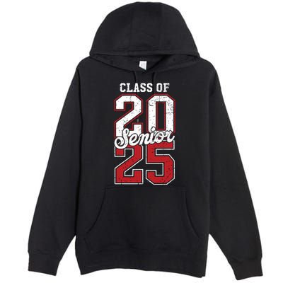 Class Of 2025 Senior 2025 Back To School 2025 Graduation 25 Premium Pullover Hoodie