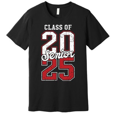 Class Of 2025 Senior 2025 Back To School 2025 Graduation 25 Premium T-Shirt