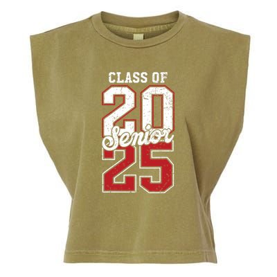 Class Of 2025 Senior 2025 Back To School 2025 Graduation 25 Garment-Dyed Women's Muscle Tee