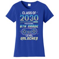 Class Of 2030 Gaming 6th Grade Level Unlocked Back To School Women's T-Shirt